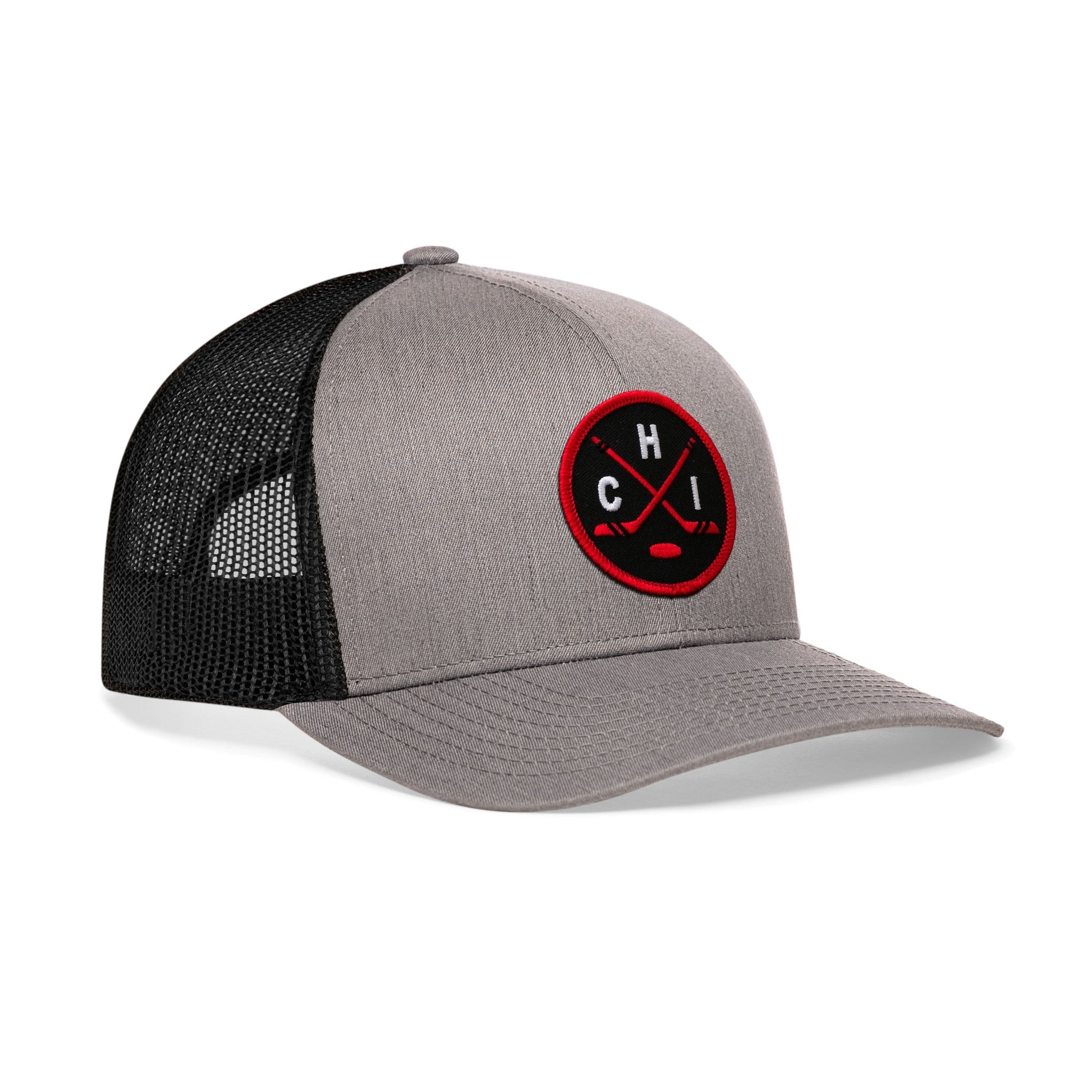 Chicago Hockey Trucker Hat  |  CHI X Snapback