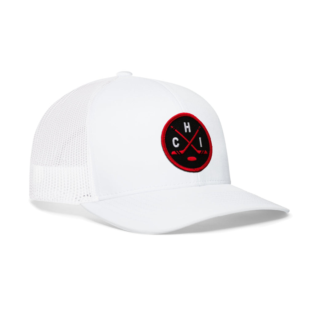 Chicago Hockey Trucker Hat  |  CHI X Snapback