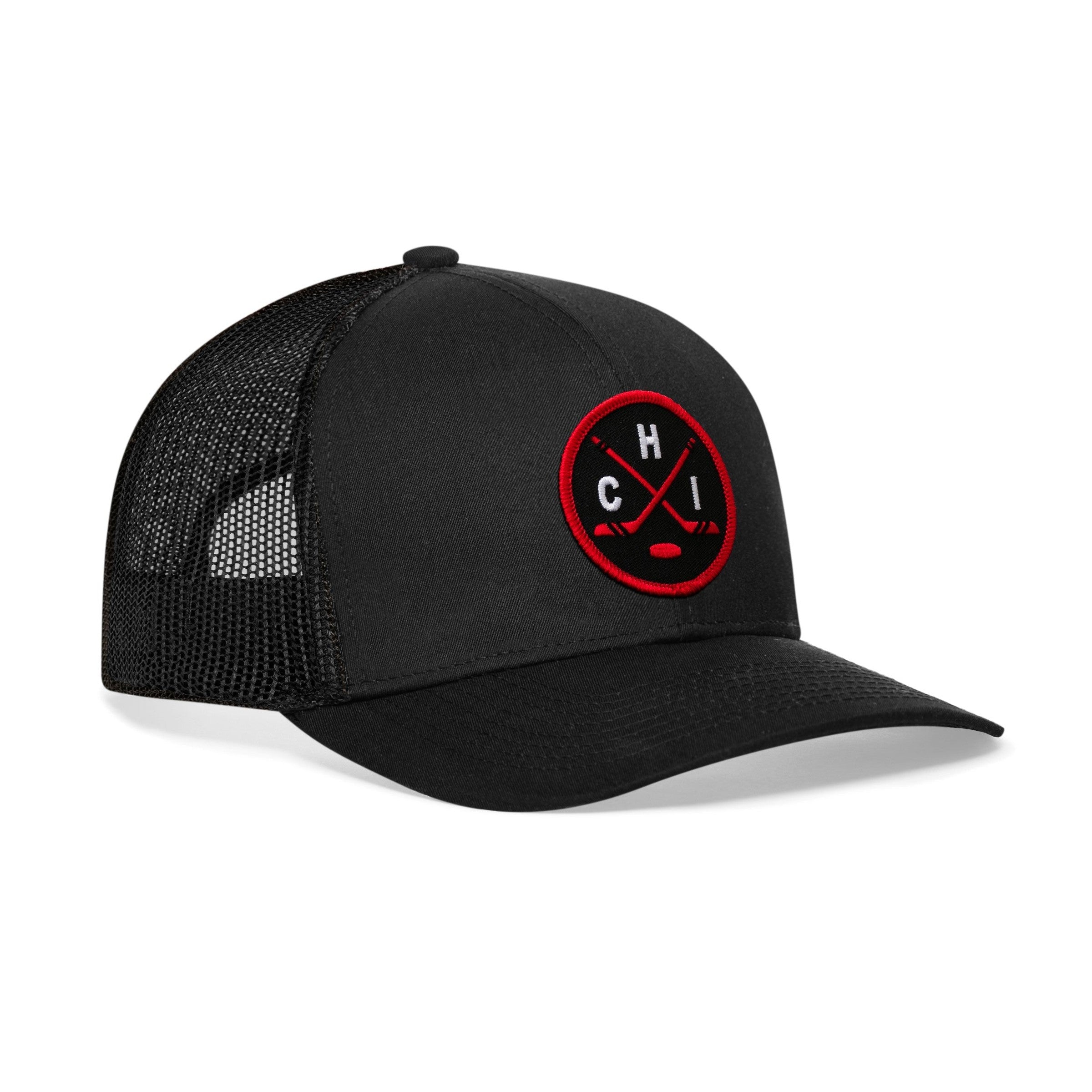 Chicago Hockey Trucker Hat  |  CHI X Snapback