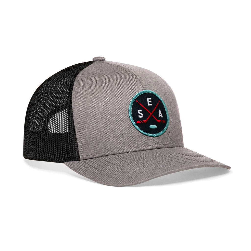 Seattle Hockey Trucker Hat  |  SEA X Snapback