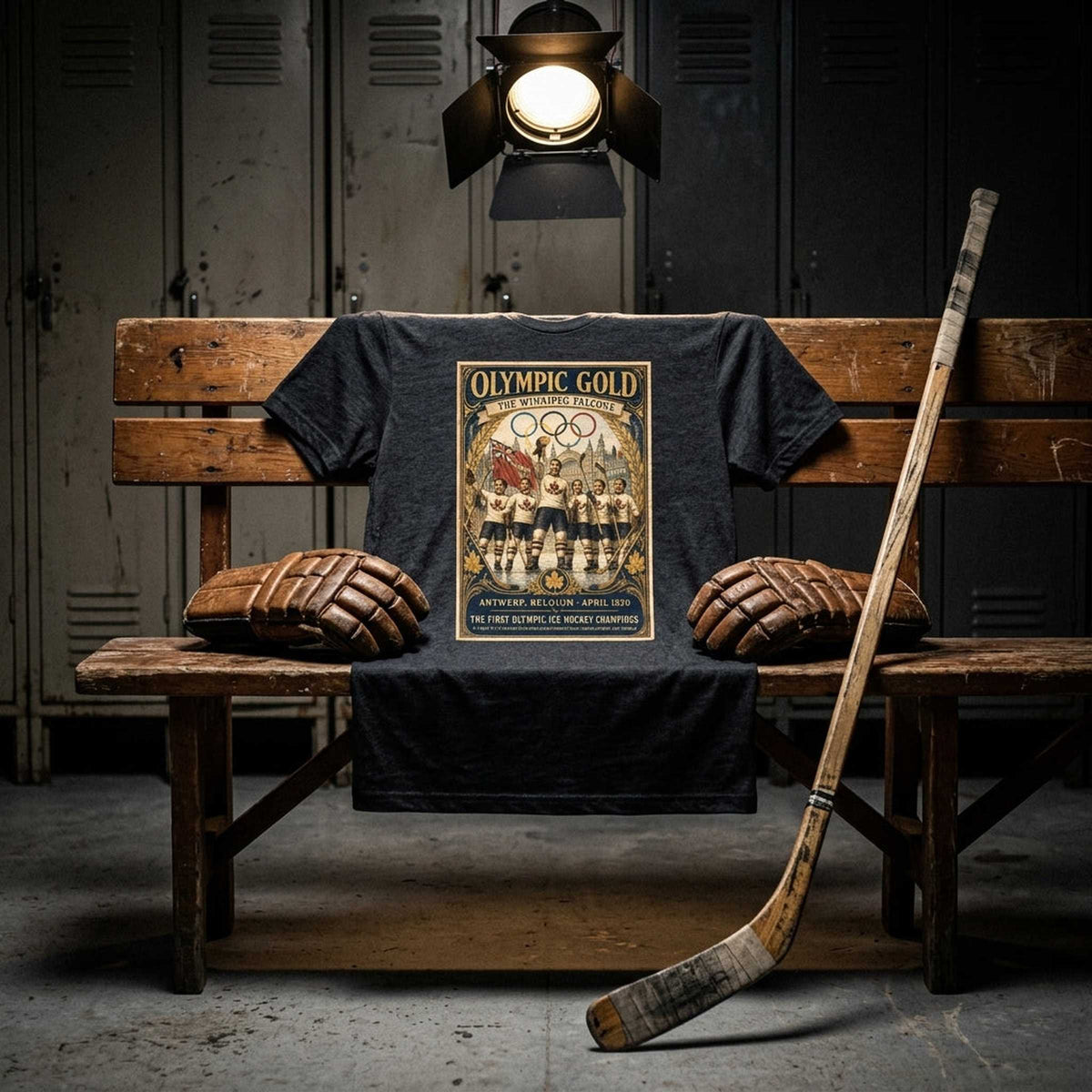 T-shirt — Vintage Locker Room Lifestyle | Generated by Modelize