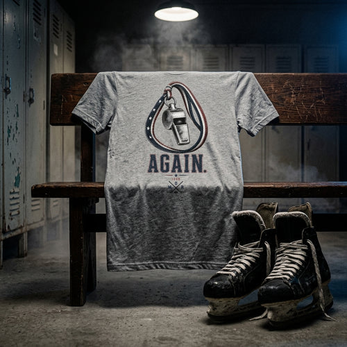 Short-sleeve crew neck t-shirt — Vintage Locker Room Lifestyle | Generated by Modelize