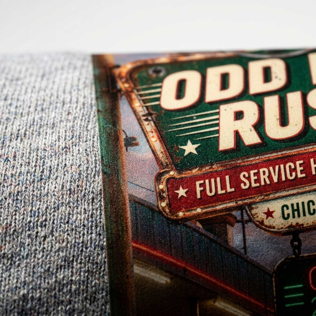 Short-sleeve T-shirt — DTF Print Close-up | Generated by Modelize