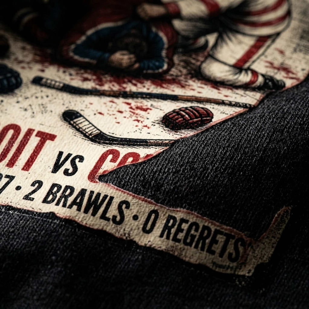 Short-sleeve T-shirt — DTF Print Close-up | Generated by Modelize