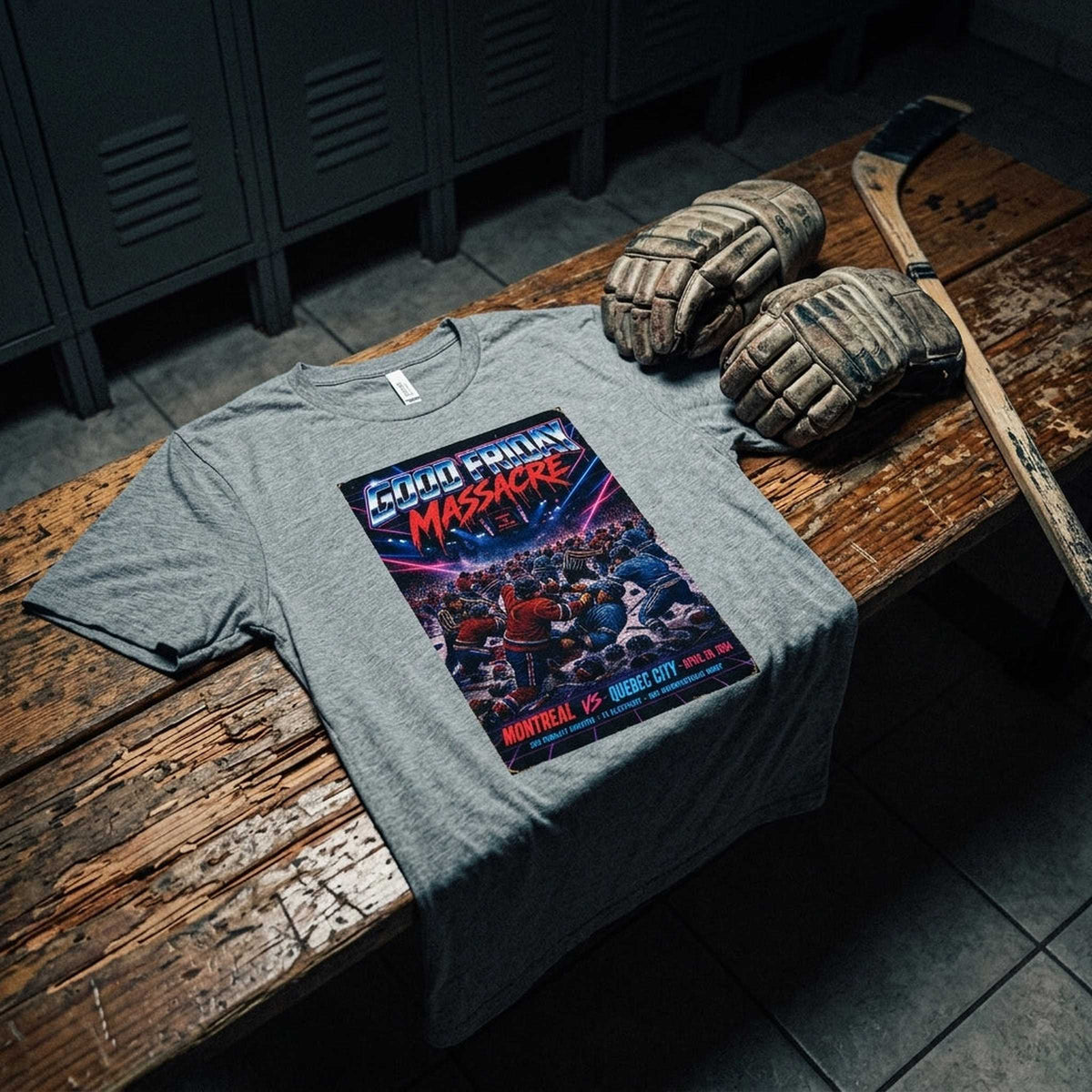 T-shirt — Vintage Locker Room Lifestyle | Generated by Modelize