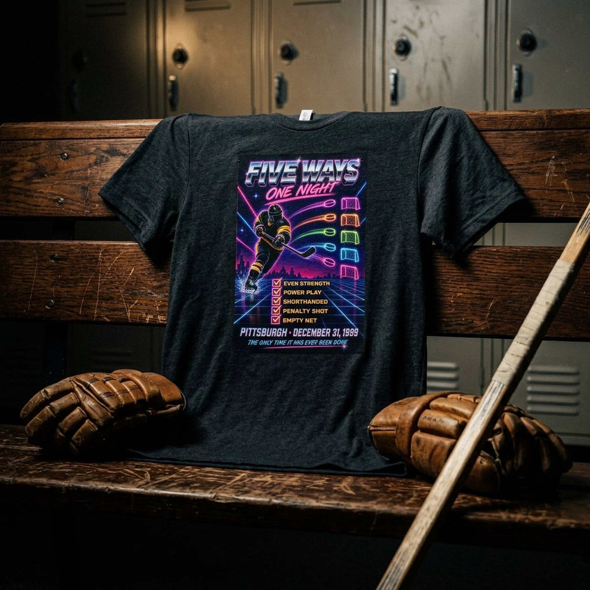 T-Shirt — Vintage Locker Room Lifestyle | Generated by Modelize