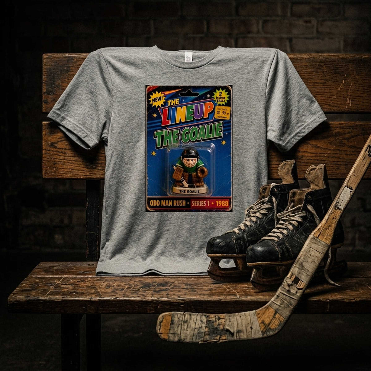 Short-sleeve T-shirt — Vintage Locker Room Scene | Generated by Modelize