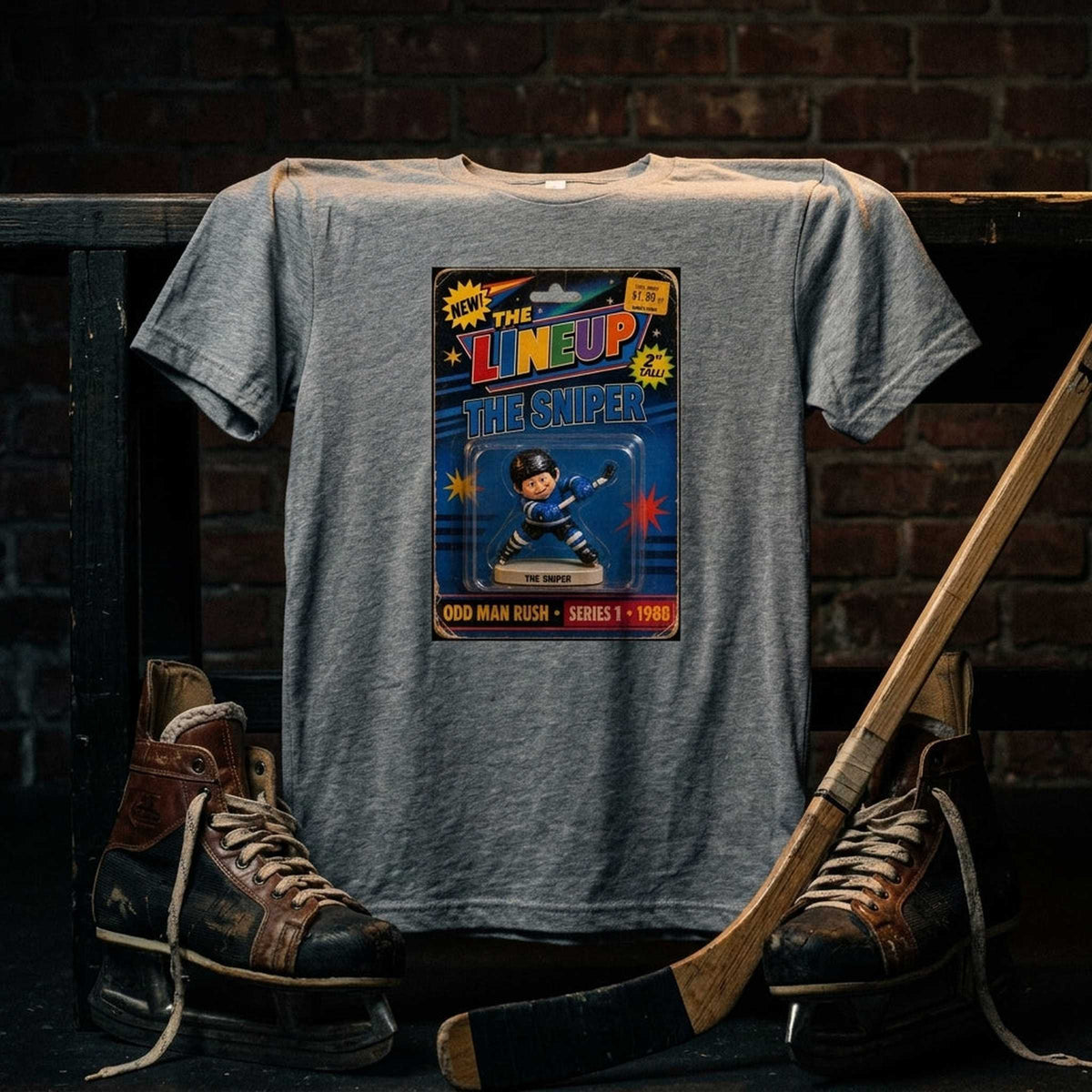 Short-sleeve t-shirt — Vintage Locker Room Scene | Generated by Modelize