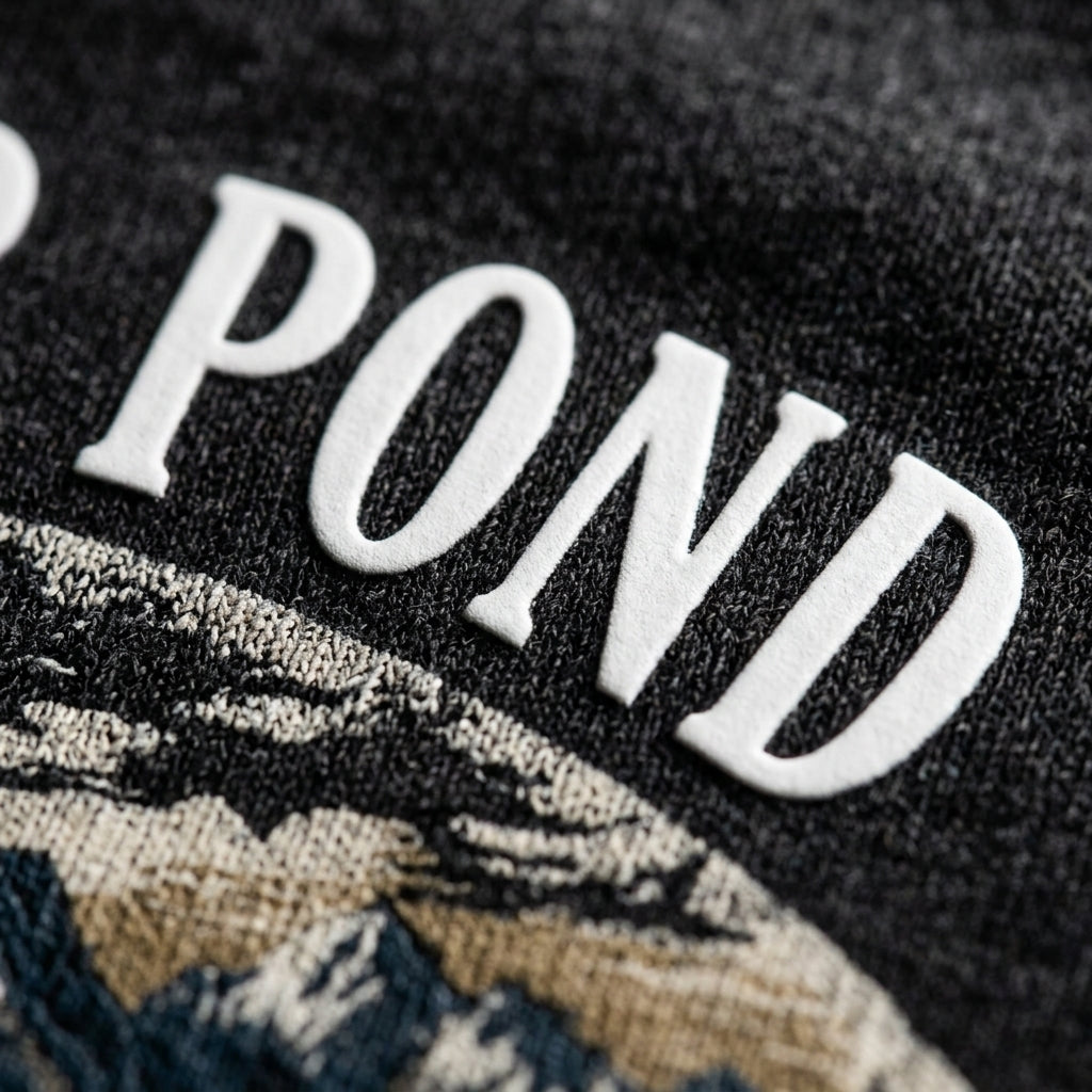 T-shirt — Macro Print and Fabric Detail | Generated by Modelize