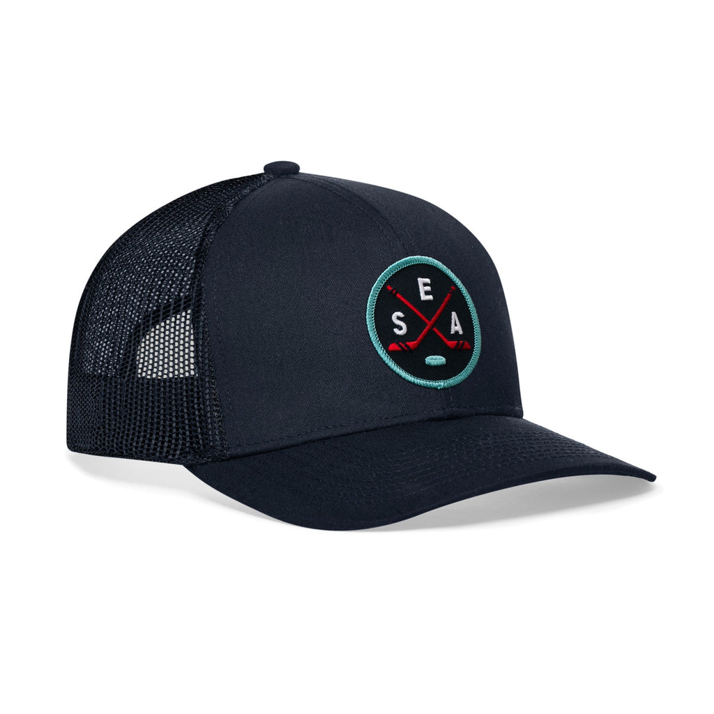 Seattle Hockey Trucker Hat  |  SEA X Snapback